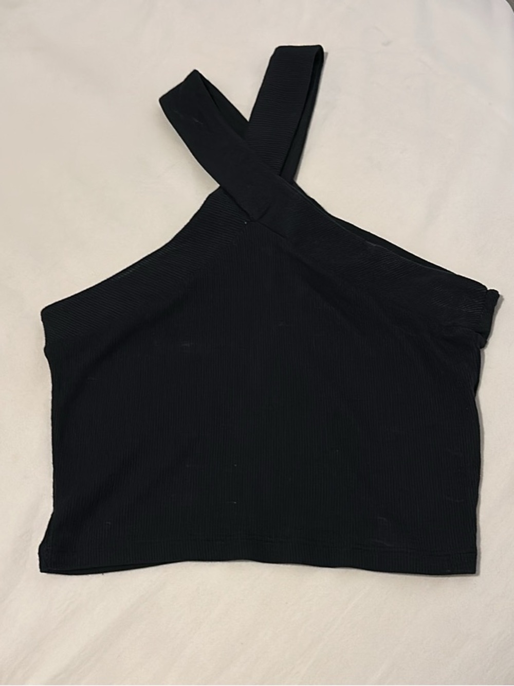 Black halter top